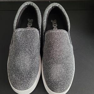 Sparkly slip-on sneakers
